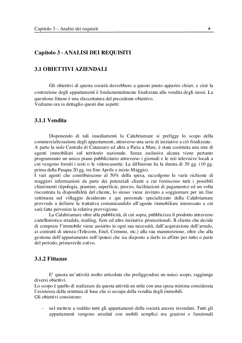 Estratto dalla tesi: Analisi e Progettazione di un sistema per la gestione di un'azienda di soggiorno e turismo