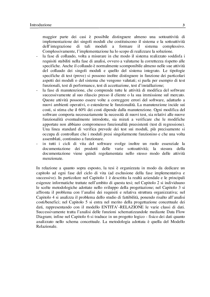Anteprima della tesi: Analisi e Progettazione di un sistema per la gestione di un'azienda di soggiorno e turismo, Pagina 3