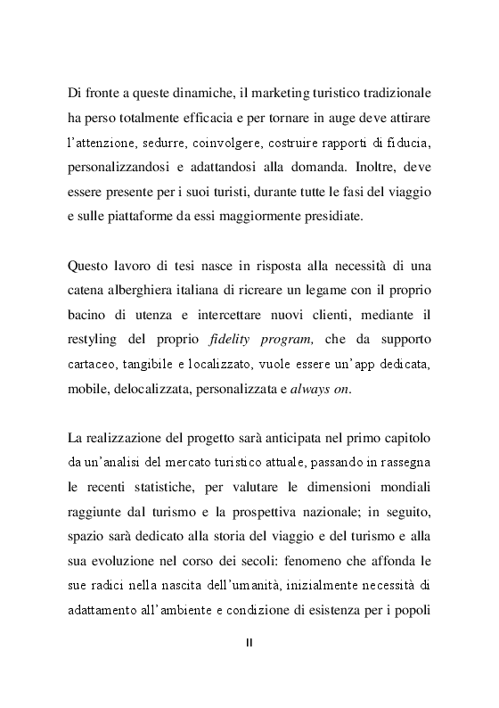Anteprima della tesi: La promozione dell’offerta turistica online: Analisi e progettazione di un mobile loyalty program, Pagina 3
