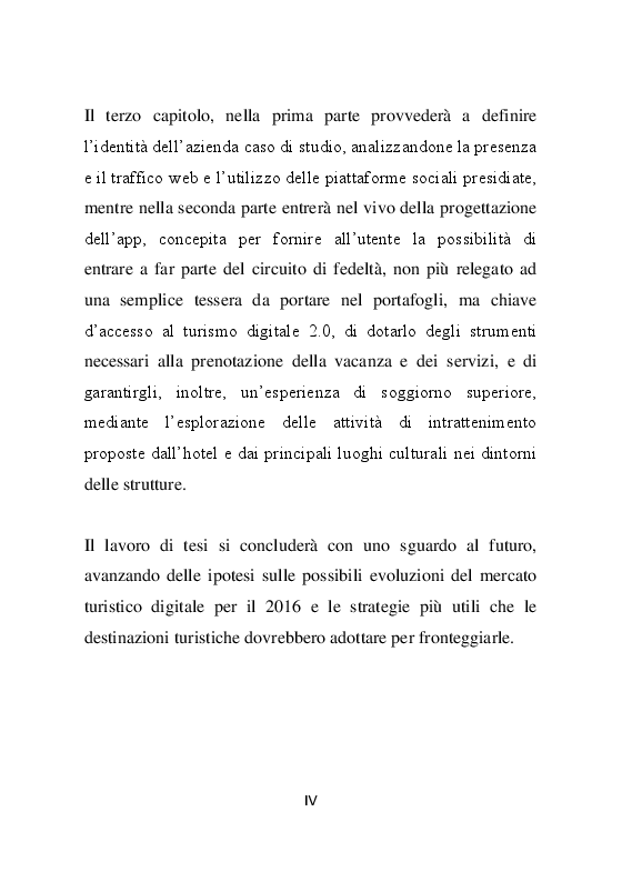 Anteprima della tesi: La promozione dell’offerta turistica online: Analisi e progettazione di un mobile loyalty program, Pagina 5
