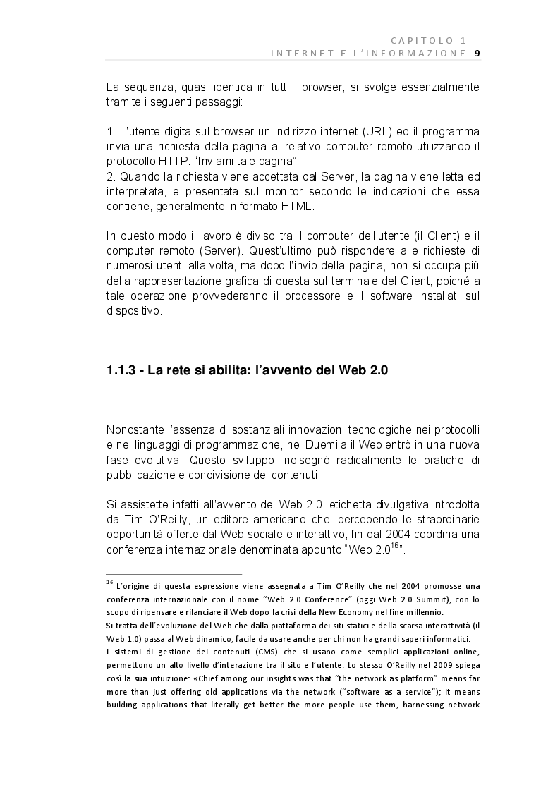 Anteprima della tesi: E-Journalism: Evoluzione di una professione tra Gutenberg e Twitter, Pagina 3