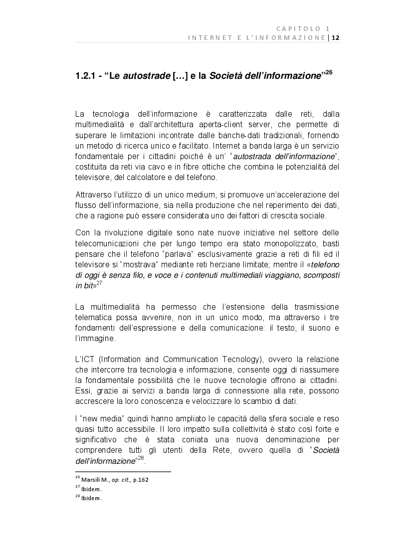 Anteprima della tesi: E-Journalism: Evoluzione di una professione tra Gutenberg e Twitter, Pagina 6