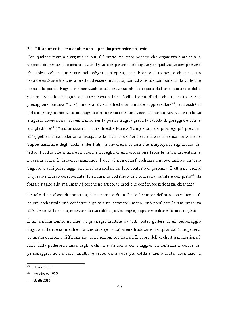 Anteprima della tesi: Elettra nell'Idomeneo Re di Creta di Mozart: riprese classiche dal teatro sofocleo, Pagina 3