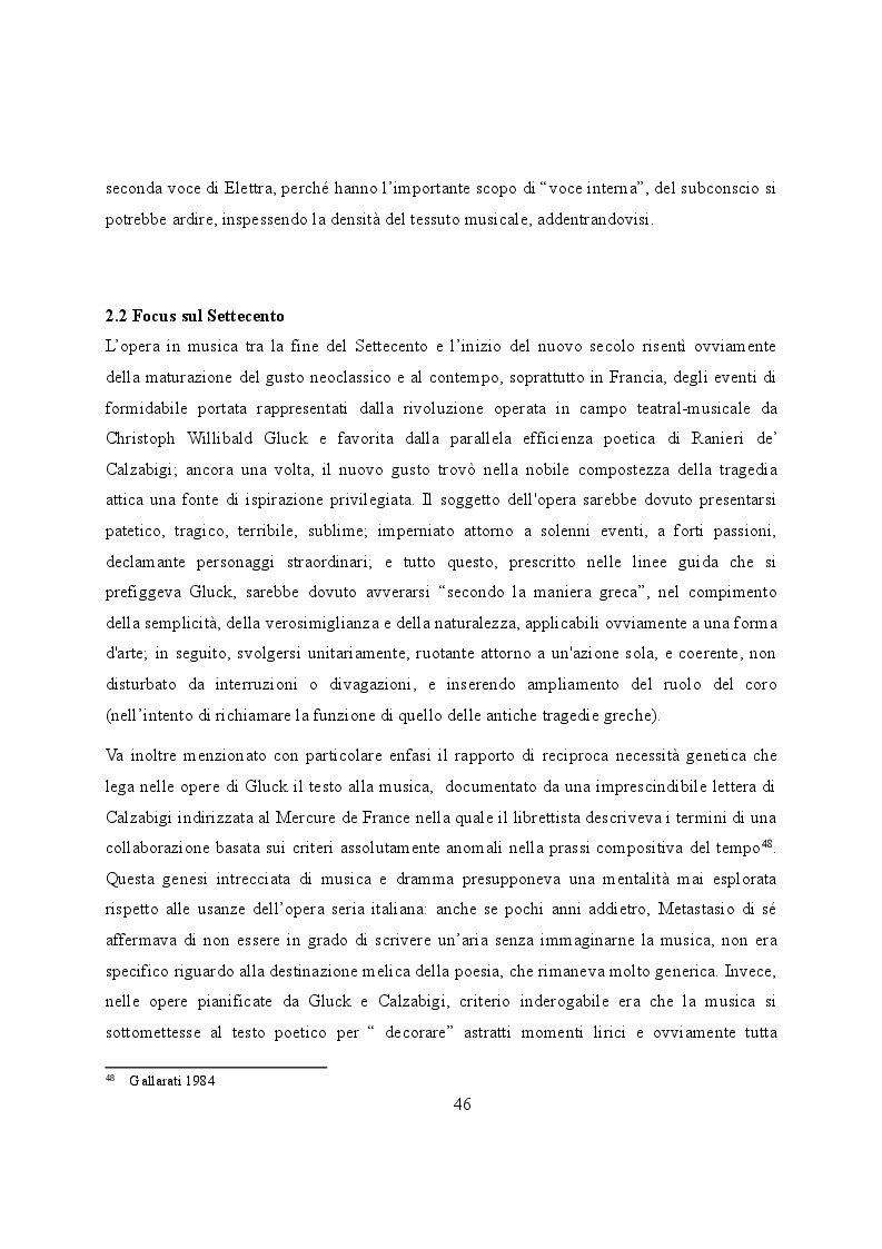 Anteprima della tesi: Elettra nell'Idomeneo Re di Creta di Mozart: riprese classiche dal teatro sofocleo, Pagina 4