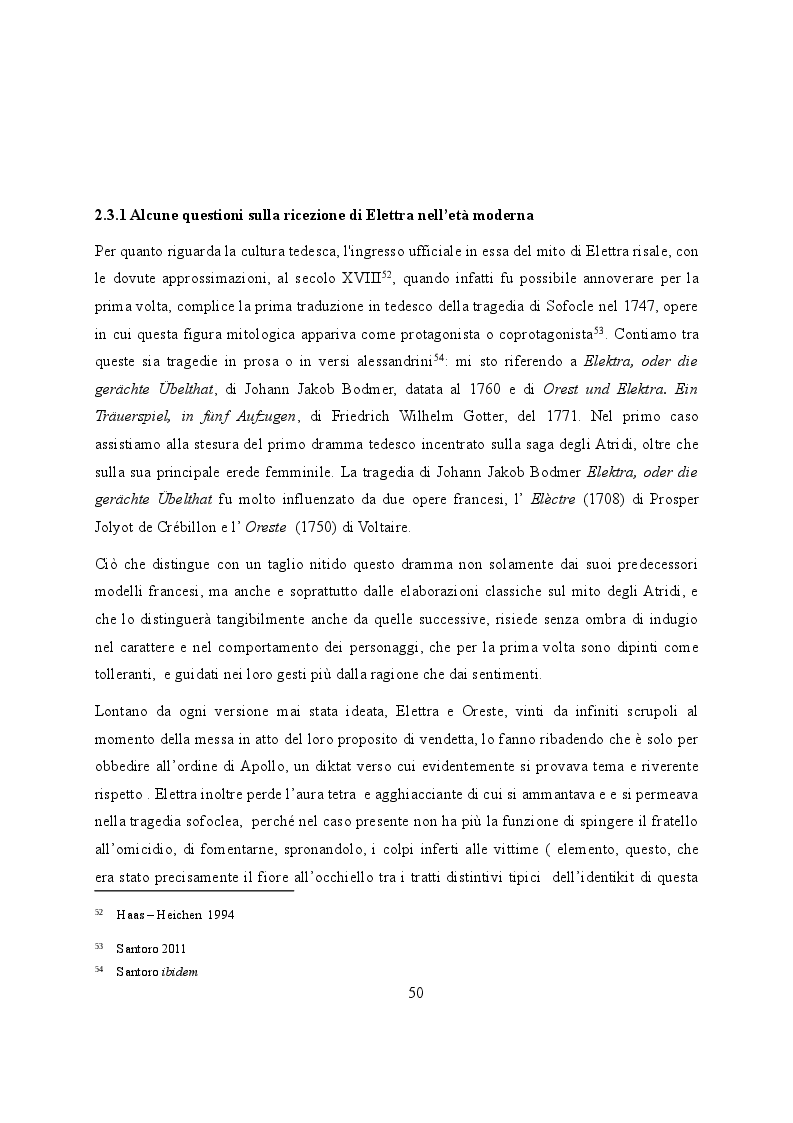 Anteprima della tesi: Elettra nell'Idomeneo Re di Creta di Mozart: riprese classiche dal teatro sofocleo, Pagina 8