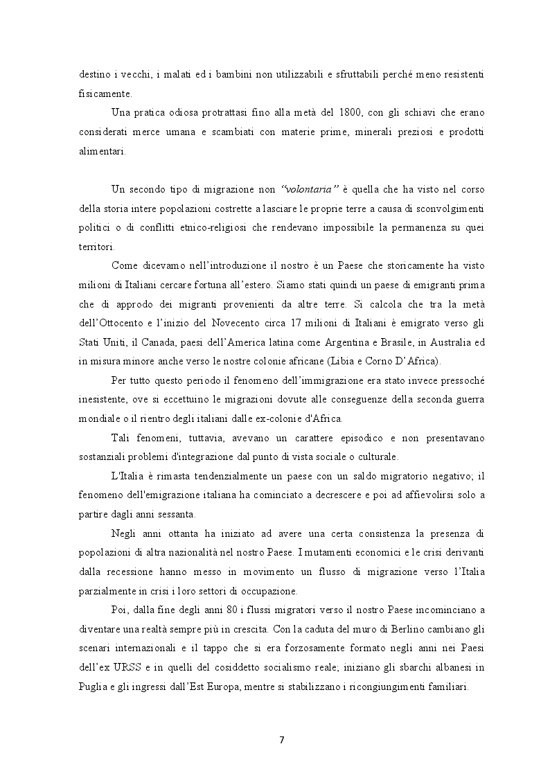 Anteprima della tesi: I flussi migratori dall'Africa subsahariana verso l'Italia, Pagina 6