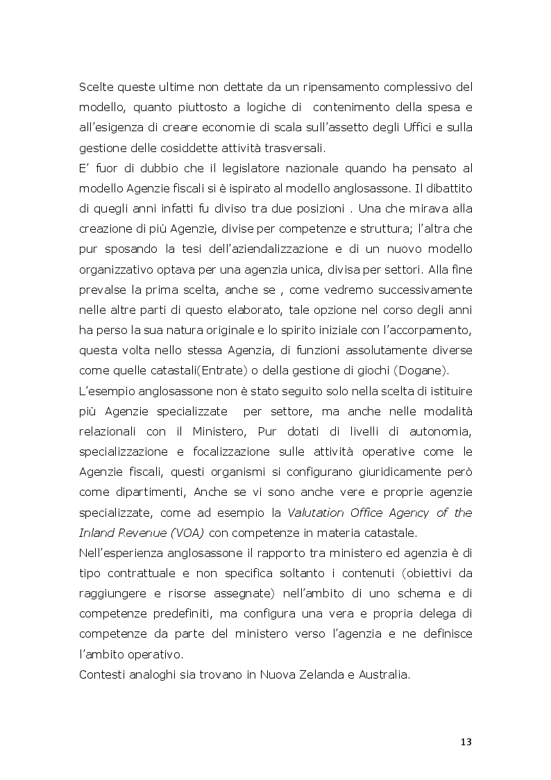 Estratto dalla tesi: L'innovazione ed il cambiamento nella PA Italiana. Il modello Agenzie fiscali. Esperienze e prospettive a circa venti anni dalla loro istituzione