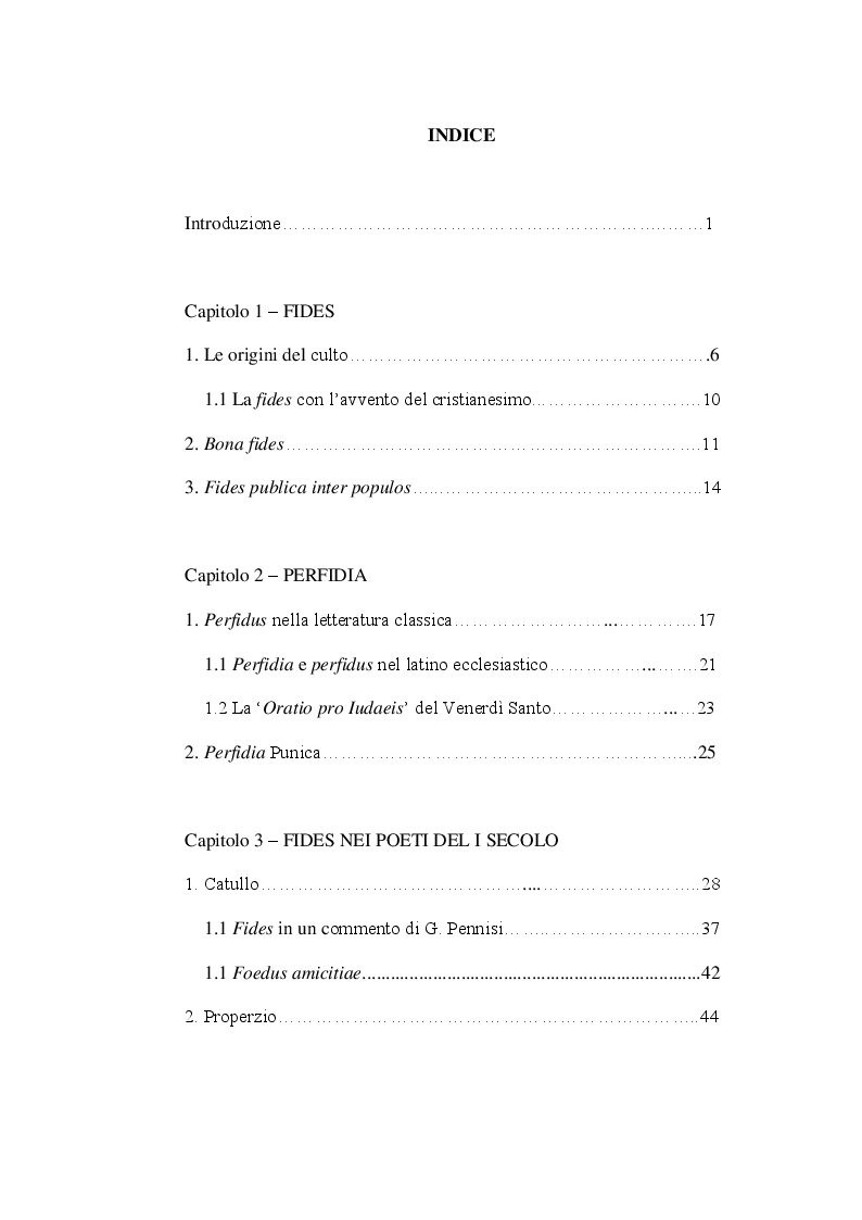 Indice della tesi: Dissimulare etiam sperasti, perfide (Verg. Aen, IV 305) Fides e perfidia nella poesia latina, Pagina 1
