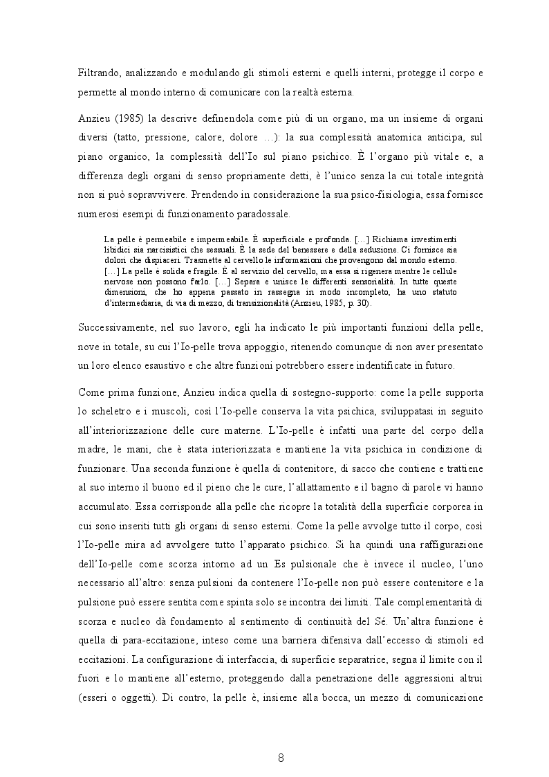 Anteprima della tesi: Il soggetto transizionale di G. Benedetti nella terapia non verbale delle psicosi e i suoi collegamenti con il pensiero freudiano, Pagina 3