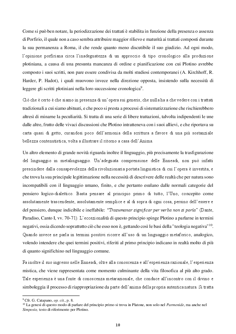 Anteprima della tesi: Felicità e virtù in Plotino, Pagina 7
