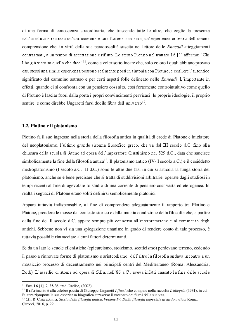 Anteprima della tesi: Felicità e virtù in Plotino, Pagina 8