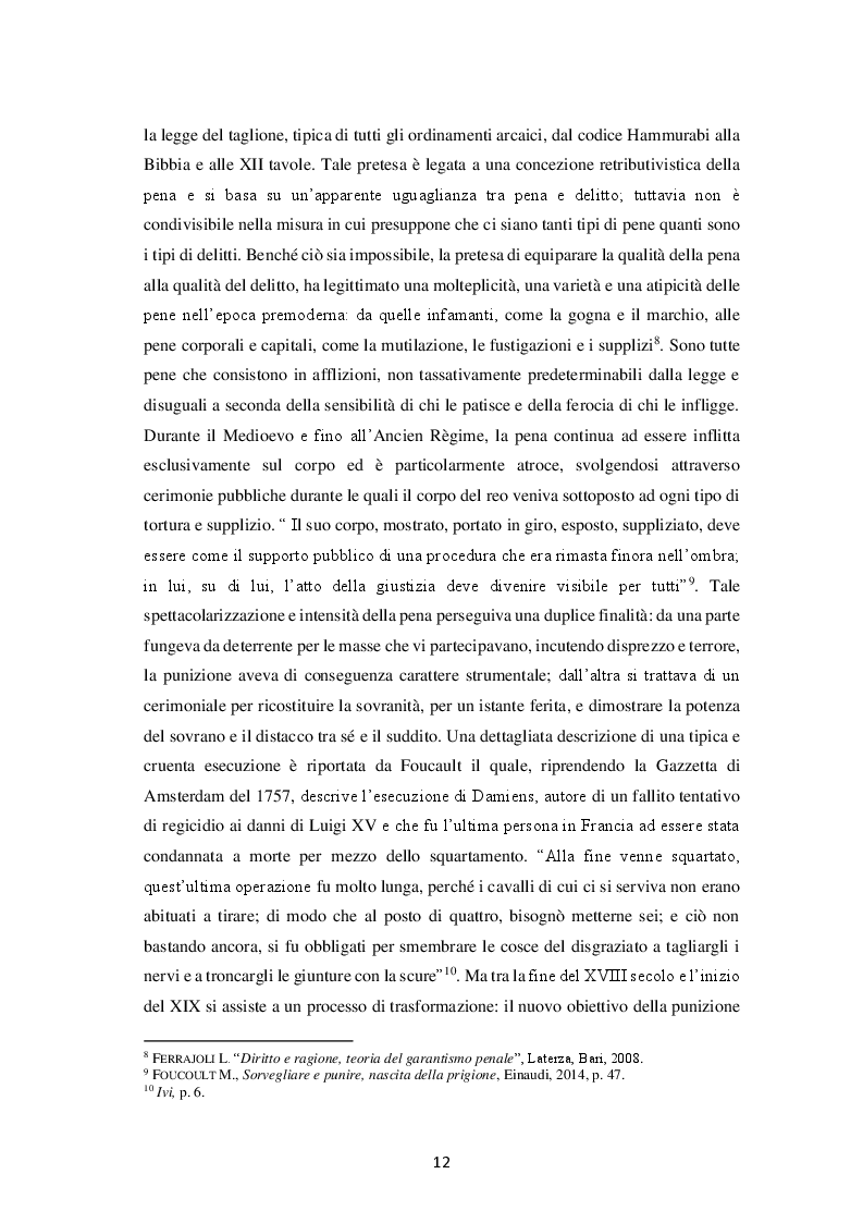 Estratto dalla tesi: Il fallimento del carcere: ragioni e prospettive