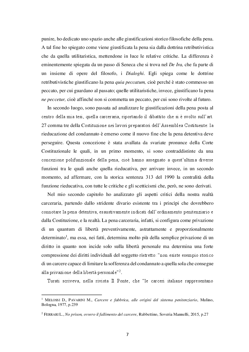 Anteprima della tesi: Il fallimento del carcere: ragioni e prospettive, Pagina 3