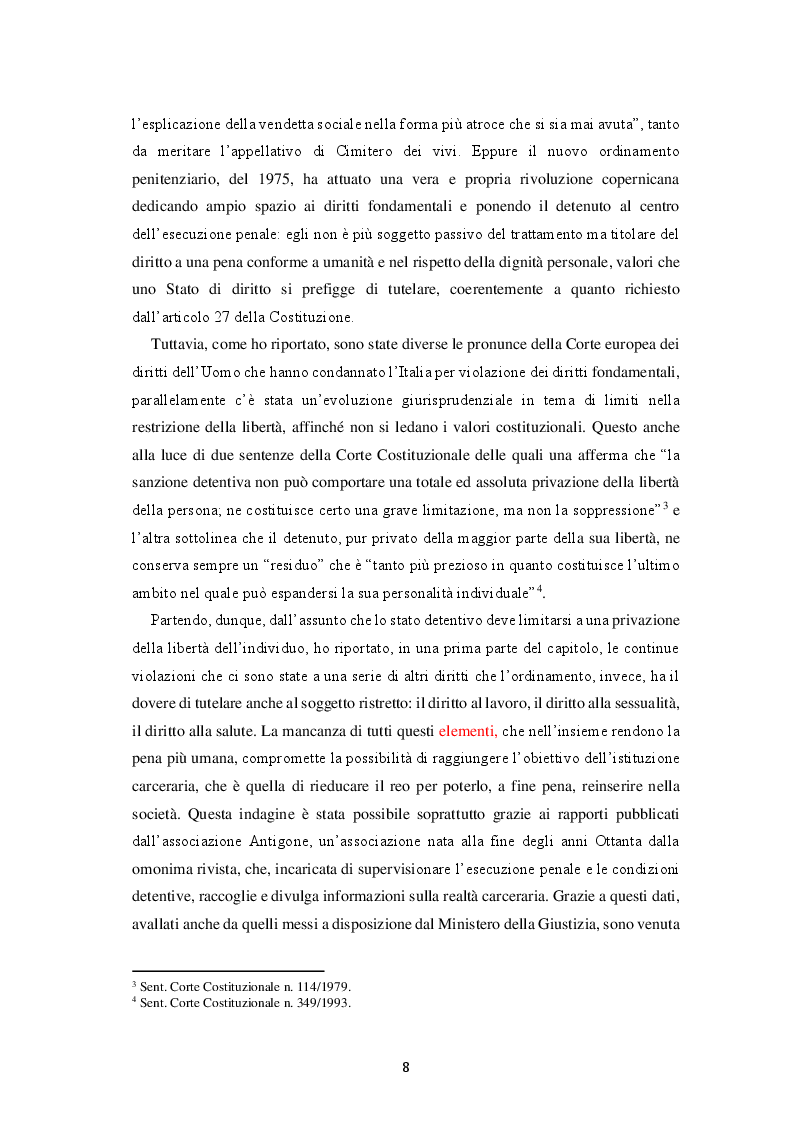 Anteprima della tesi: Il fallimento del carcere: ragioni e prospettive, Pagina 4