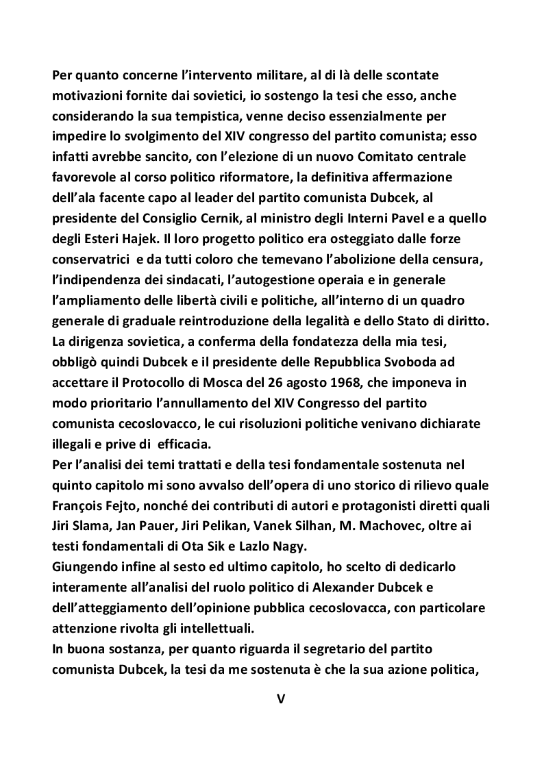 Anteprima della tesi: Nascita ed evoluzione della Primavera di Praga, Pagina 6