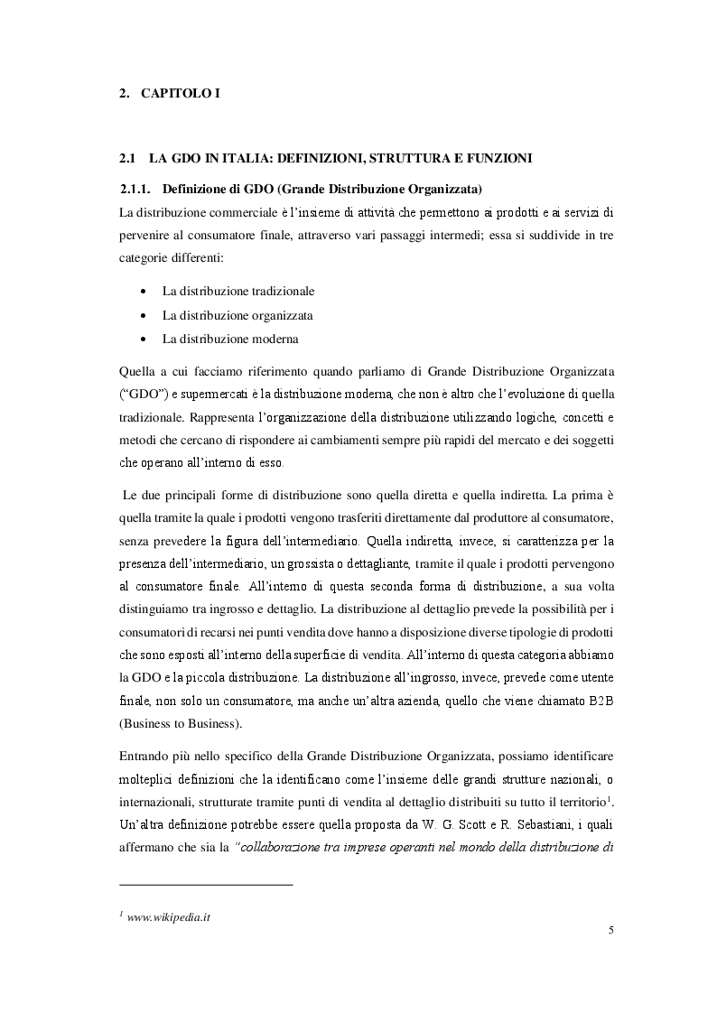 Anteprima della tesi: La grande distribuzione organizzata in Italia: prospettive e sviluppi, Pagina 3