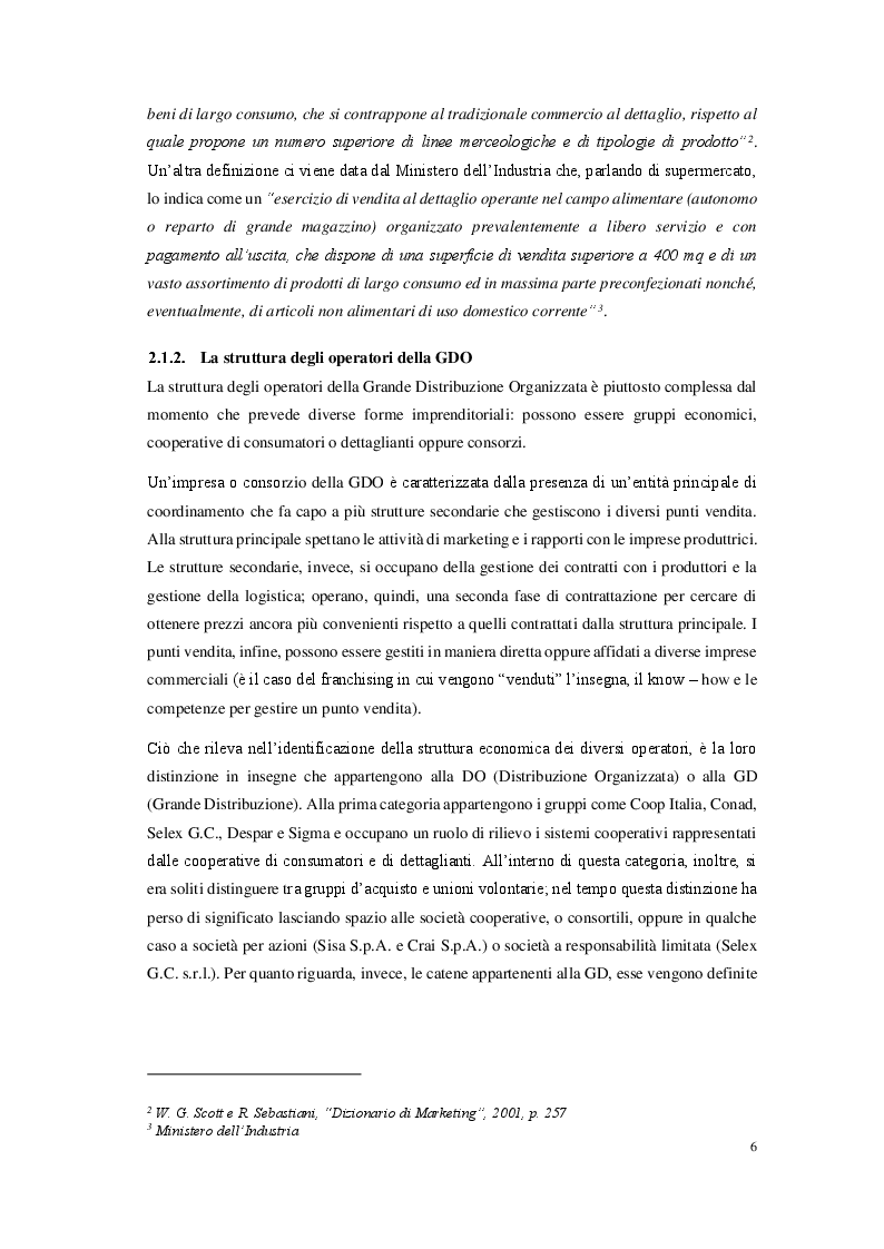 Anteprima della tesi: La grande distribuzione organizzata in Italia: prospettive e sviluppi, Pagina 4