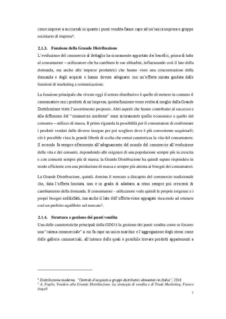 Anteprima della tesi: La grande distribuzione organizzata in Italia: prospettive e sviluppi, Pagina 5