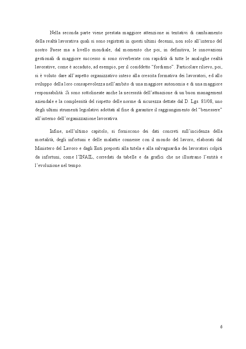 Anteprima della tesi: Benessere organizzativo e stress da lavoro correlato, Pagina 4