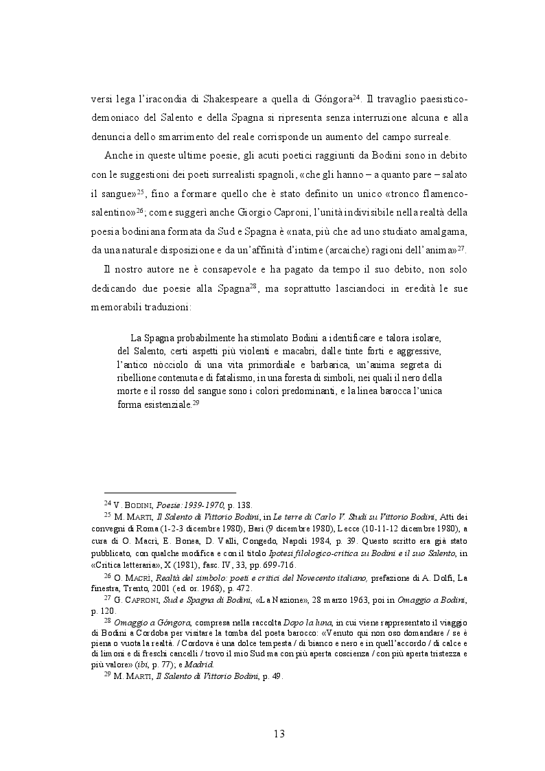 Estratto dalla tesi: Vittorio Bodini e l'antologia dei ''Poeti surrealisti spagnoli''