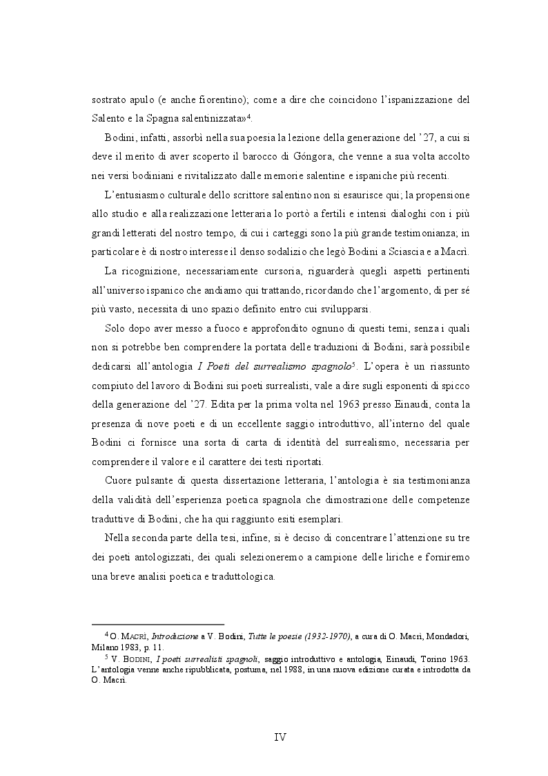 Anteprima della tesi: Vittorio Bodini e l'antologia dei ''Poeti surrealisti spagnoli'', Pagina 3