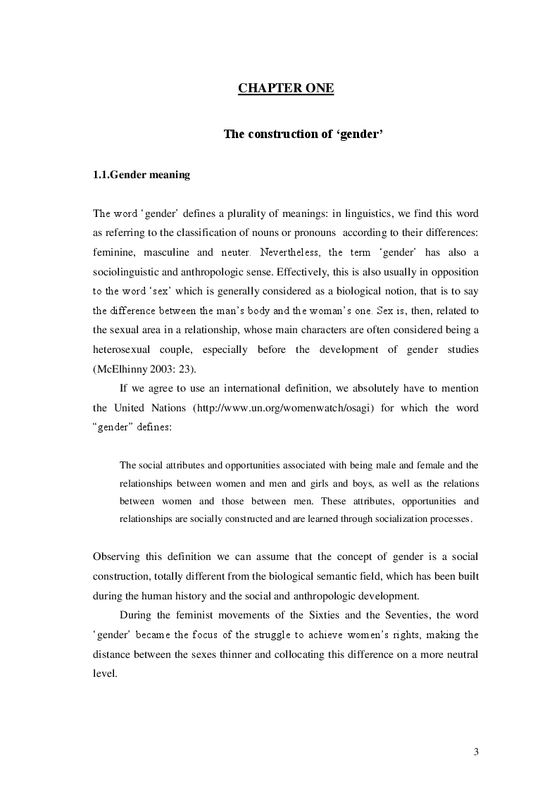 Anteprima della tesi: Gender and language in advertising, Pagina 4