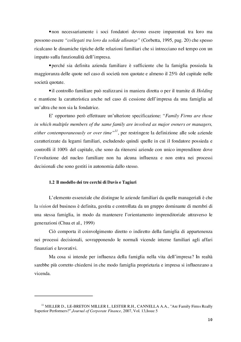 Anteprima della tesi: Il ruolo del consulente psicologo a supporto delle imprese di famiglia, Pagina 7
