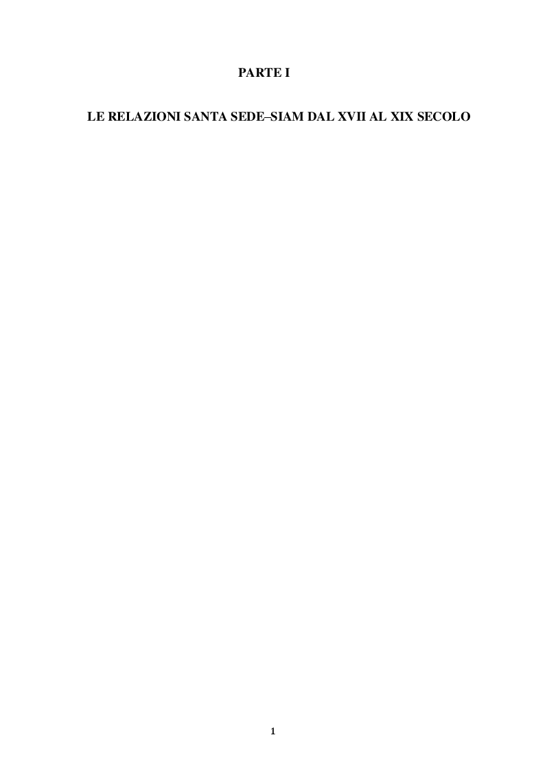 Anteprima della tesi: Le Relazioni Santa Sede/Thailandia dal secondo conflitto mondiale ad oggi, Pagina 4