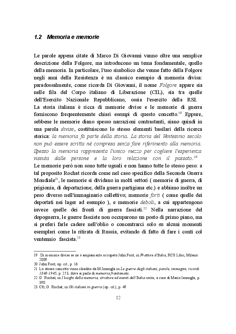 Estratto dalla tesi: La Campagna d'Africa Settentrionale (1940-1943): memorialisti italiani a confronto