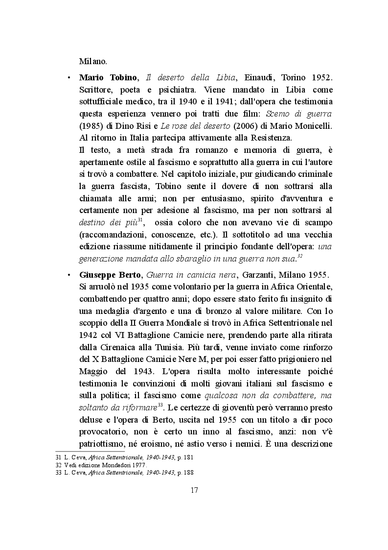 Anteprima della tesi: La Campagna d'Africa Settentrionale (1940-1943): memorialisti italiani a confronto, Pagina 4