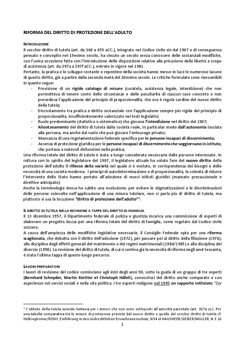 Anteprima della tesi: Il mandato precauzionale e le direttive anticipate nel nuovo diritto svizzero di protezione dell'adulto, Pagina 4