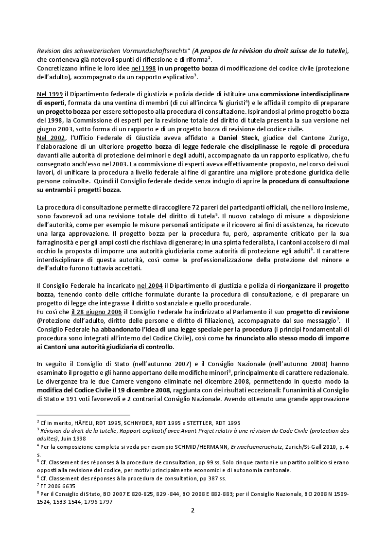 Anteprima della tesi: Il mandato precauzionale e le direttive anticipate nel nuovo diritto svizzero di protezione dell'adulto, Pagina 5