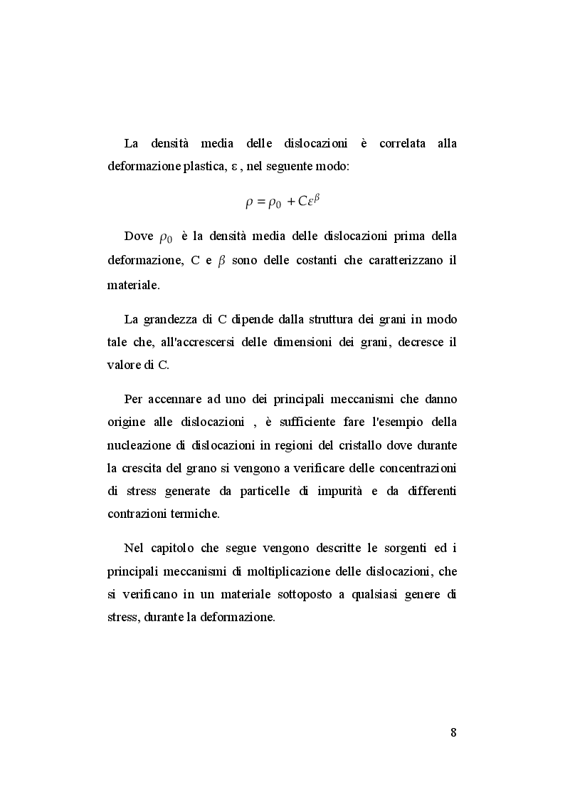 Anteprima della tesi: Deformazione di particelle microscopiche. Effetti della dimensione e dei trattamenti termici per superleghe di nickel, Pagina 7