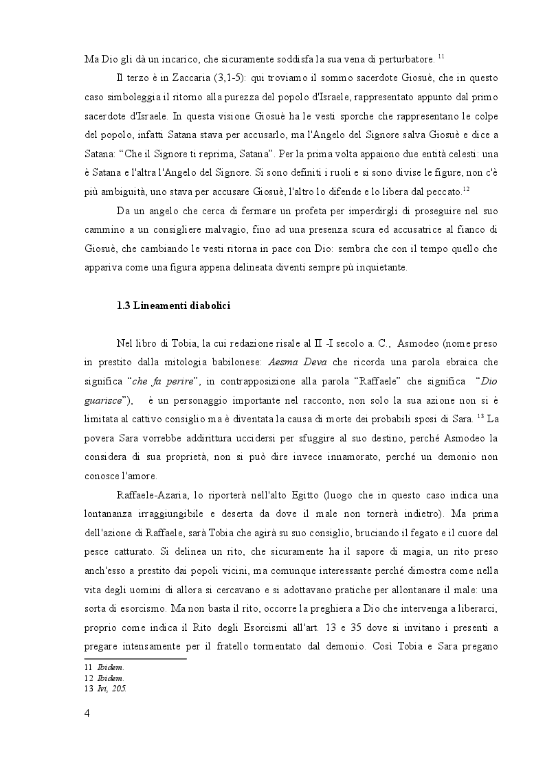 Anteprima della tesi: Dal serpente dell'Eden a Satana in doppiopetto: la figura diabolica nella Sacra Scrittura e nel Cinema, Pagina 5