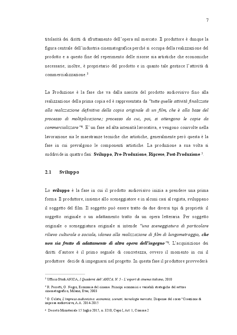 Anteprima della tesi: L'export italiano: rapporto sulla diffusione internazionale del cinema negli anni 2014-2015, Pagina 5