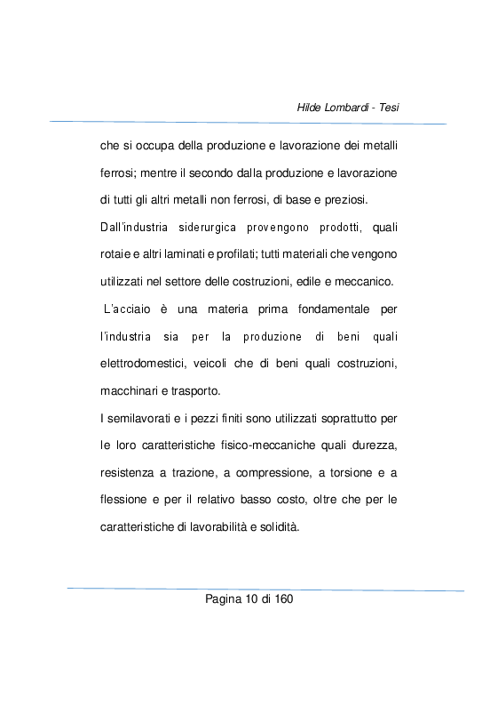 Anteprima della tesi: Strumenti e metodi diagnostici per il controllo qualità dei settore metallurgico, Pagina 4