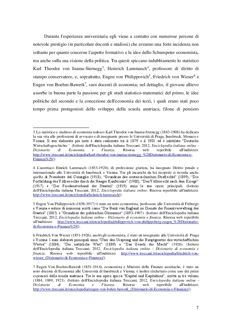 Anteprima della tesi: Joseph Schumpeter e l'evoluzione dell'economia capitalistica, Pagina 5