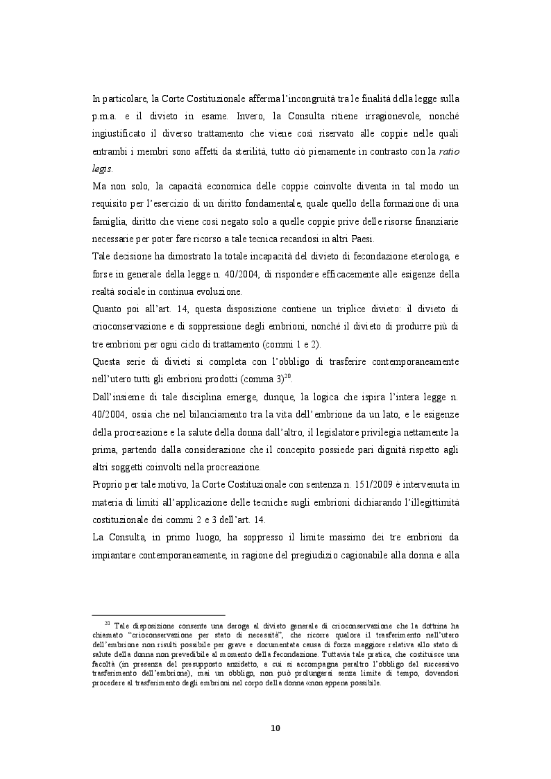 Estratto dalla tesi: La procreazione medicalmente assistita e le malattie genetiche: Un'analisi comparativa tra Italia e Spagna