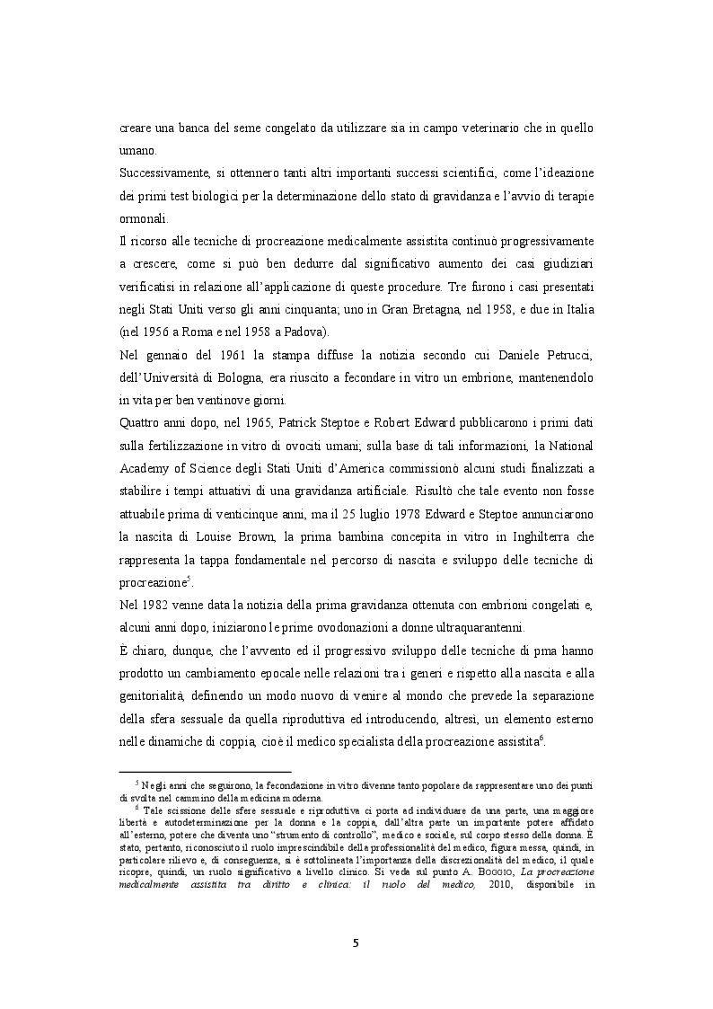 Anteprima della tesi: La procreazione medicalmente assistita e le malattie genetiche: Un'analisi comparativa tra Italia e Spagna, Pagina 6
