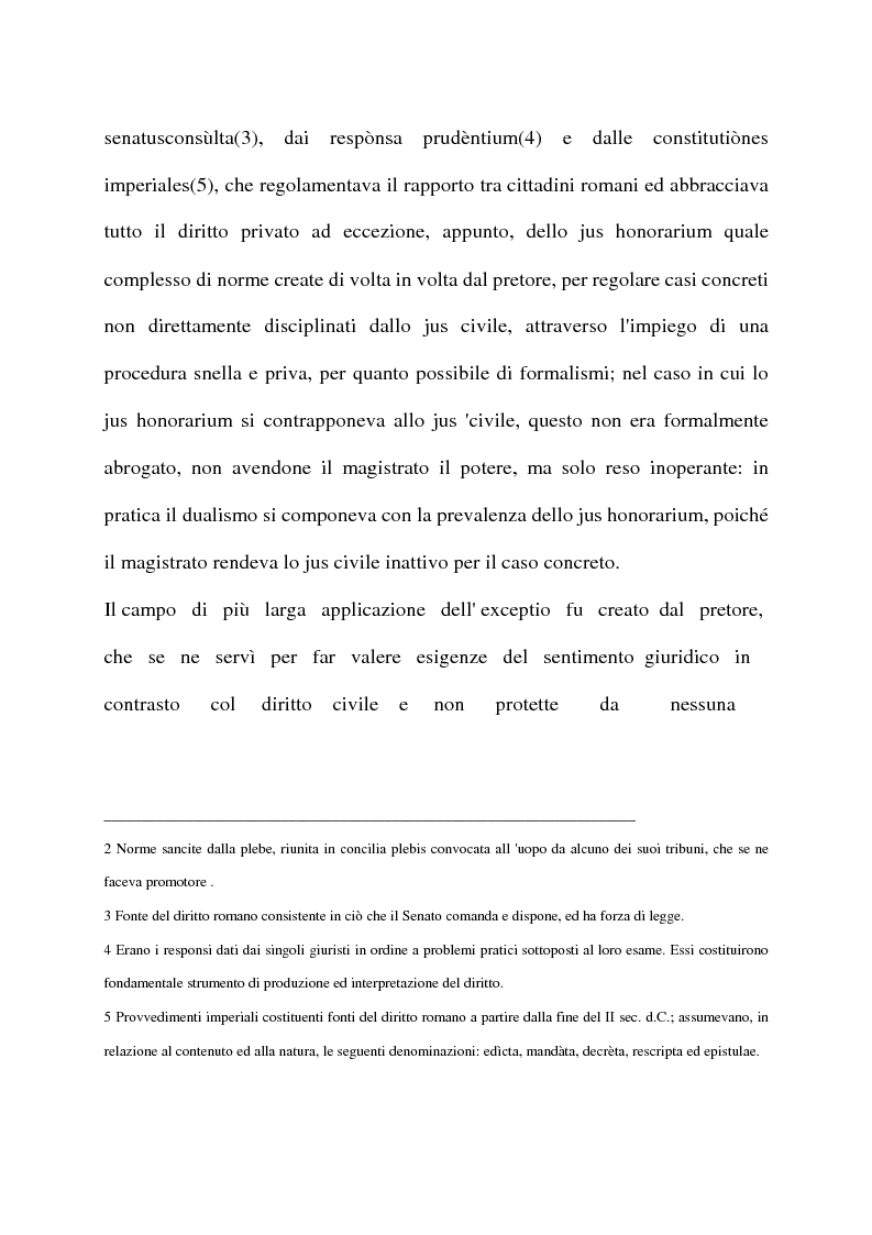 Anteprima della tesi: La exceptio doli generalis, Pagina 3