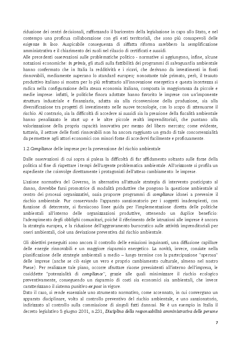 Anteprima della tesi: Gli strumenti volontari per la rendicontazione delle performance ambientali delle imprese, Pagina 5