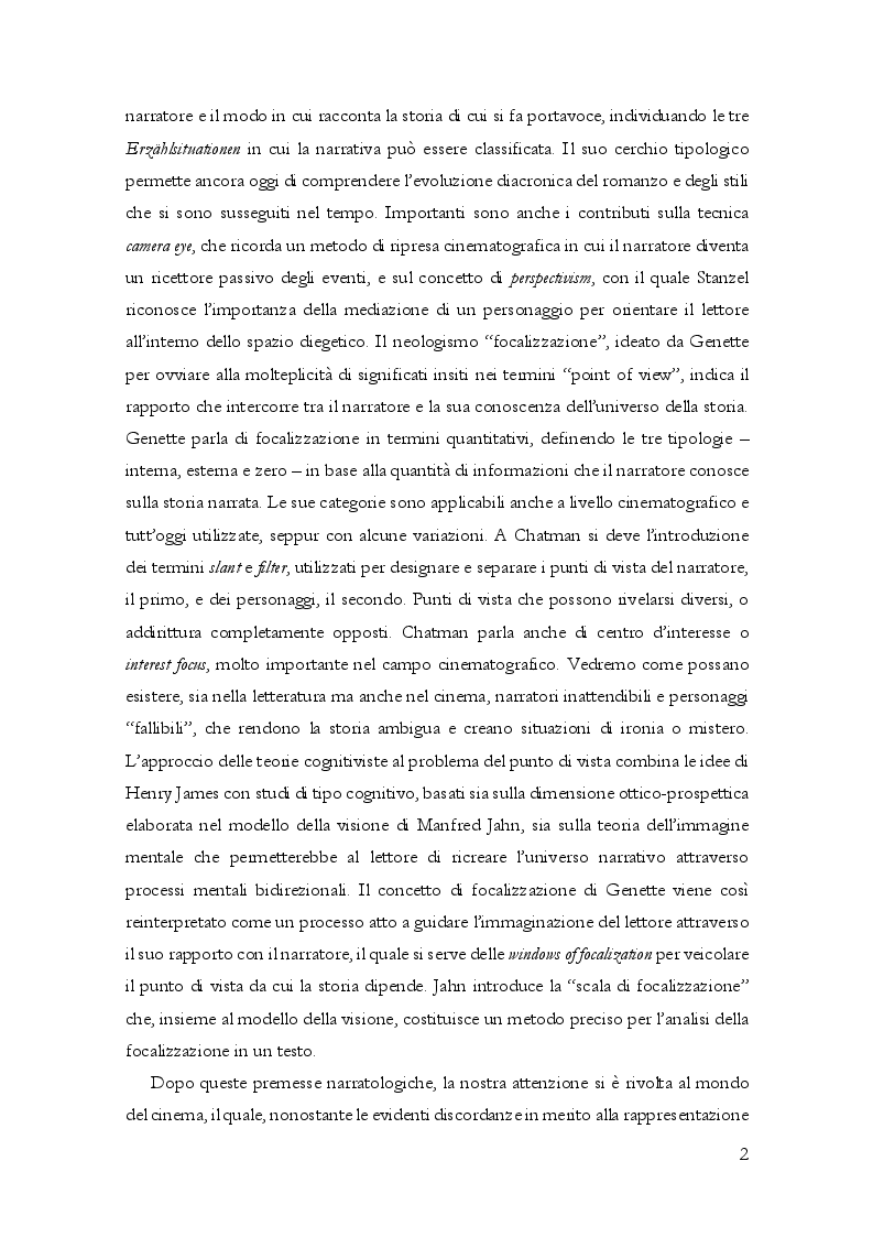 Anteprima della tesi: Questioni di punto di vista. Dalla letteratura al cinema d'animazione Disney, Pagina 3