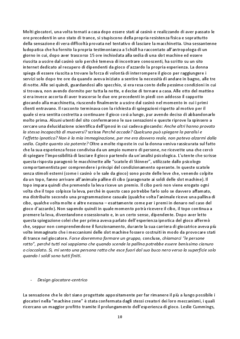 Estratto dalla tesi: Il gioco d'azzardo in Italia: diffusione, caratteristiche e costi sociali