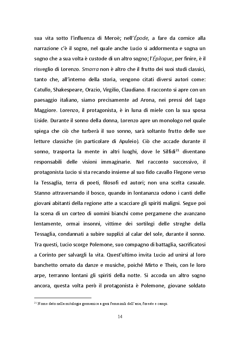 Estratto dalla tesi: Charles Nodier: Viaggio nel mondo onirico di Smarra