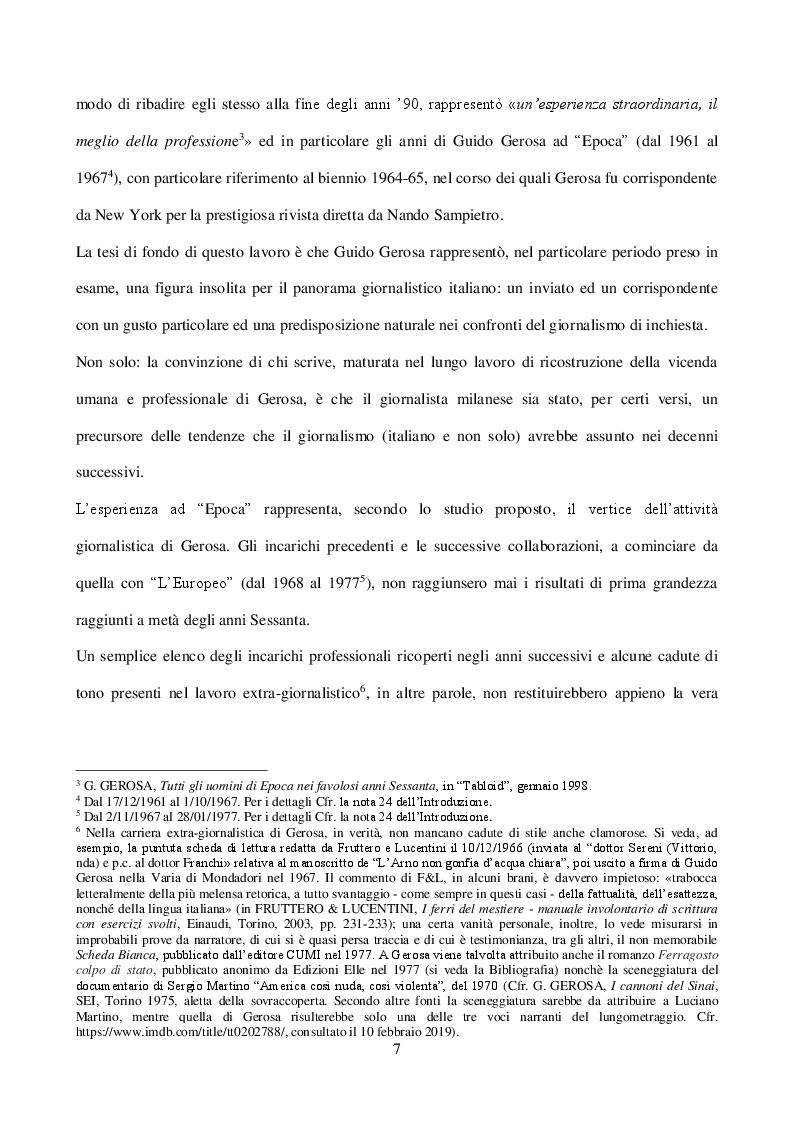 Anteprima della tesi: Guido Gerosa tra cronaca e reportage: gli anni a “Epoca” (1961-1967), Pagina 3
