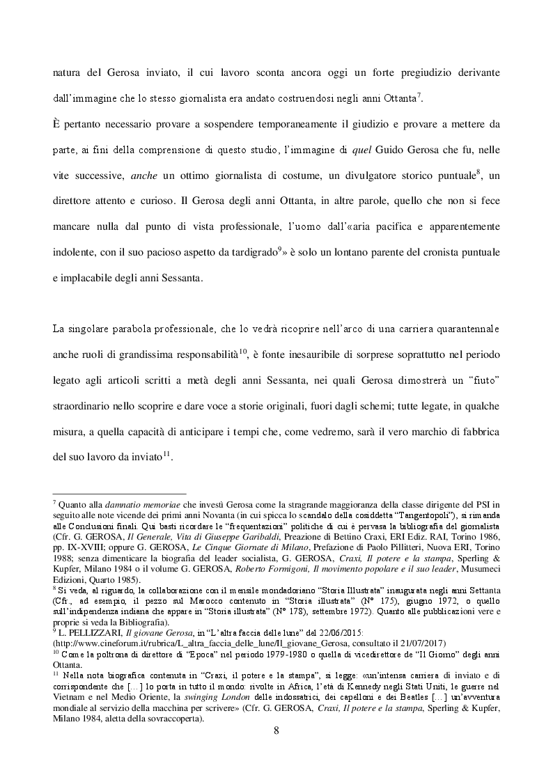 Anteprima della tesi: Guido Gerosa tra cronaca e reportage: gli anni a “Epoca” (1961-1967), Pagina 4