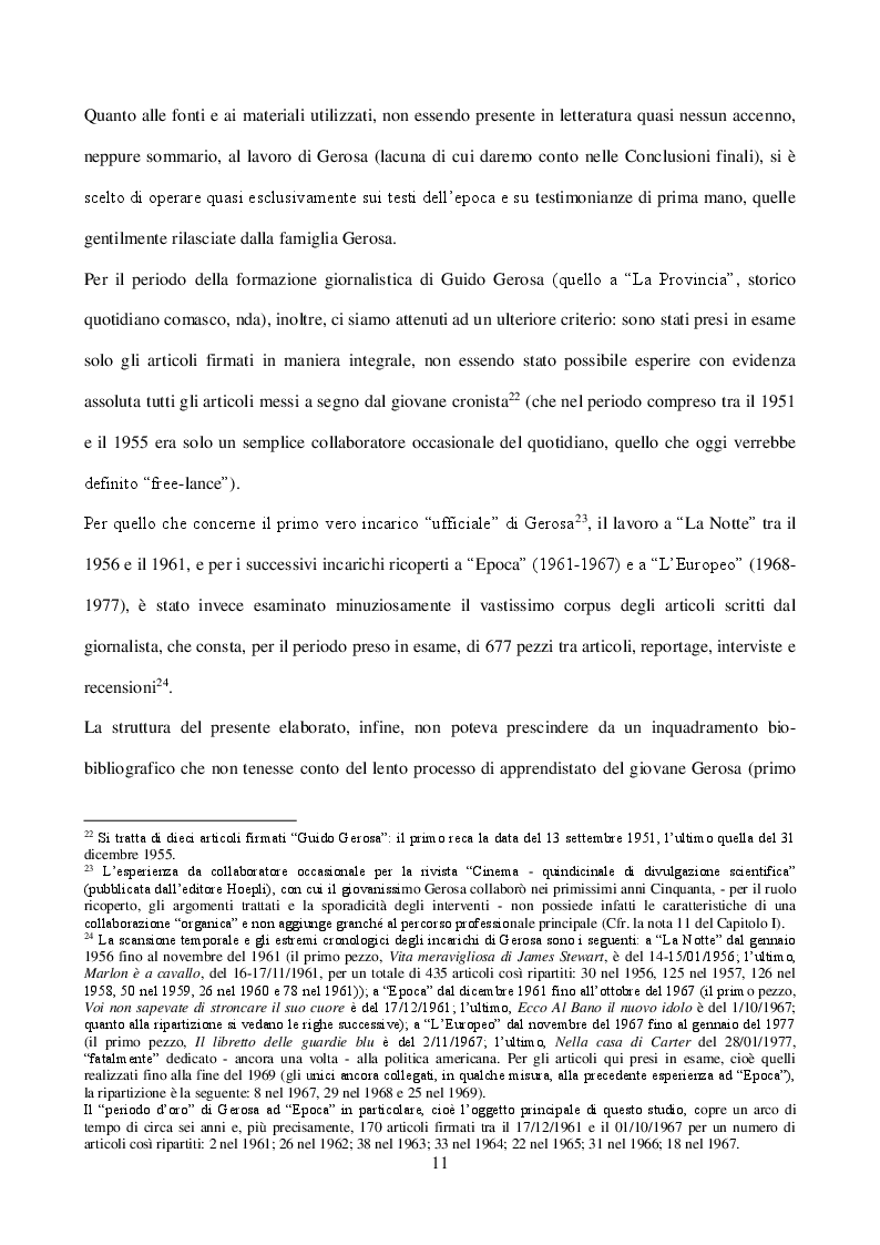 Anteprima della tesi: Guido Gerosa tra cronaca e reportage: gli anni a “Epoca” (1961-1967), Pagina 7
