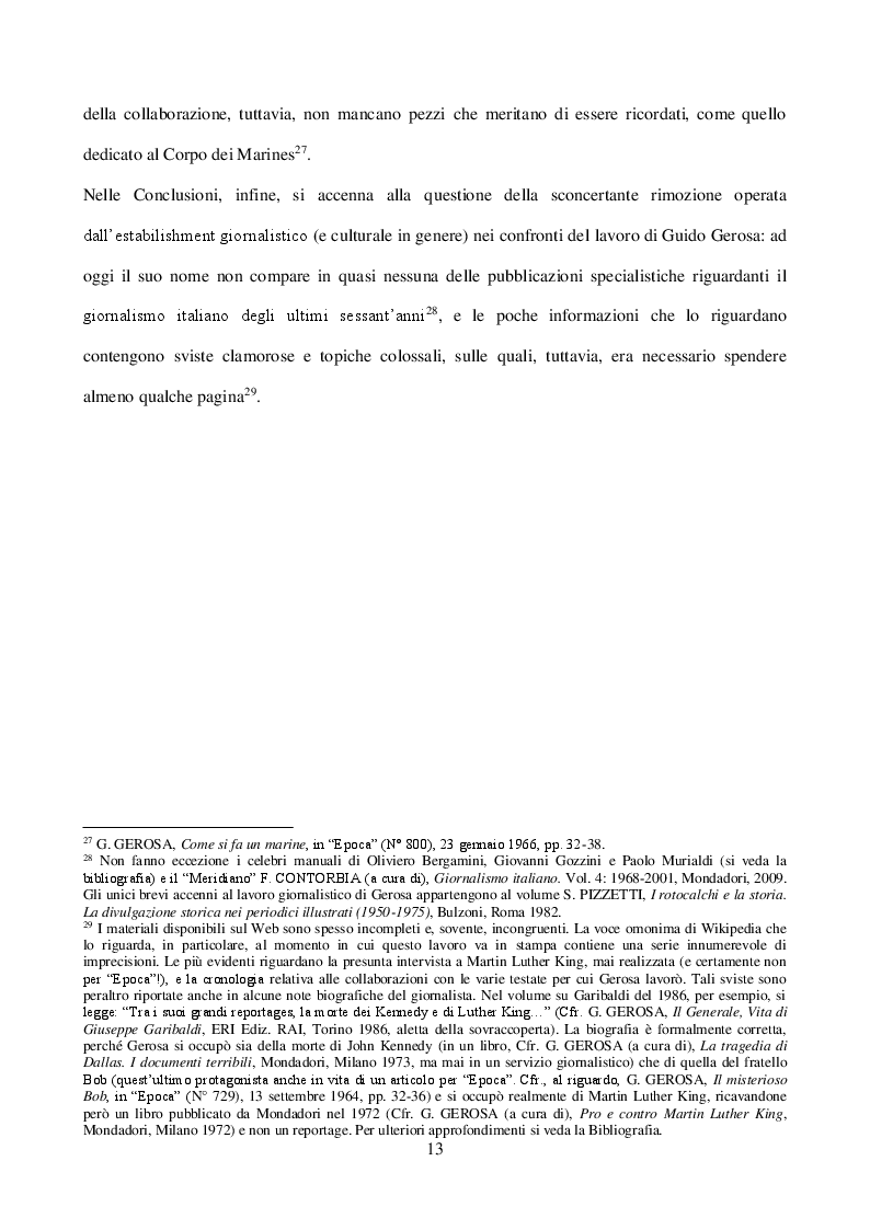 Anteprima della tesi: Guido Gerosa tra cronaca e reportage: gli anni a “Epoca” (1961-1967), Pagina 9
