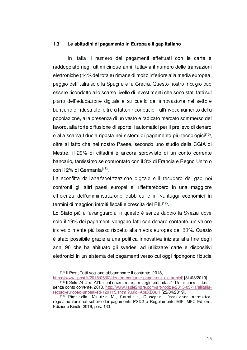 Anteprima della tesi: Payment Services Directive 2: opportunità o minaccia per le banche?, Pagina 4