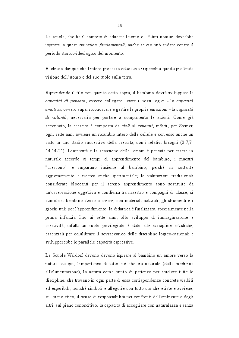 Anteprima della tesi: L'Ecopedagogia e il suo ruolo in Steiner e Montessori, Pagina 3